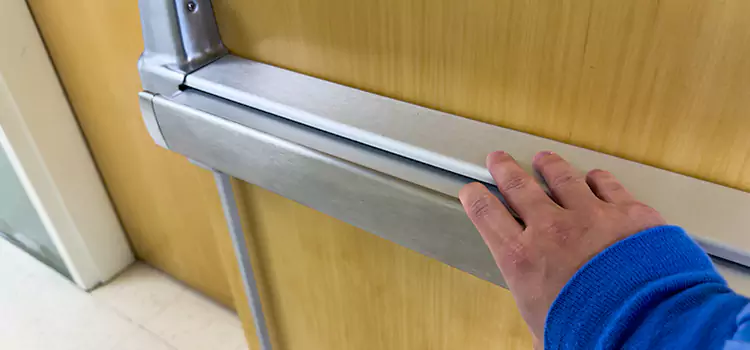 Installing a Push Bar on a Door West Little River